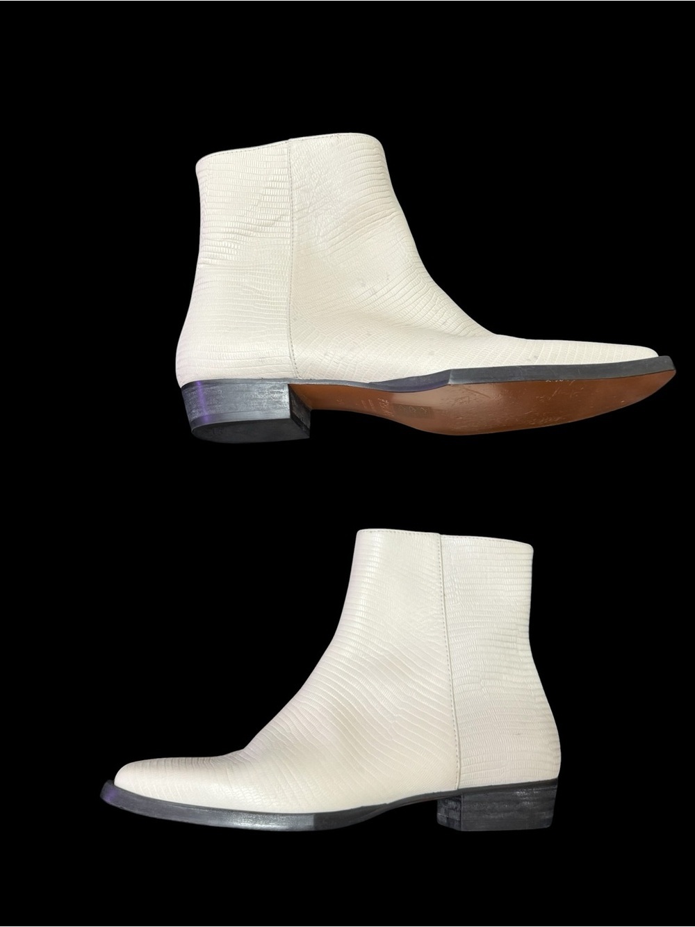 Frame le Maddox ankle cream boots euro 37.5 or 7 reg $498 - Picture 3 of 12